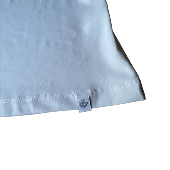 Lady Hagen Sleeveless Golf Athleisure Shirt, White with Red and Navy, XL - Picture 5 of 9